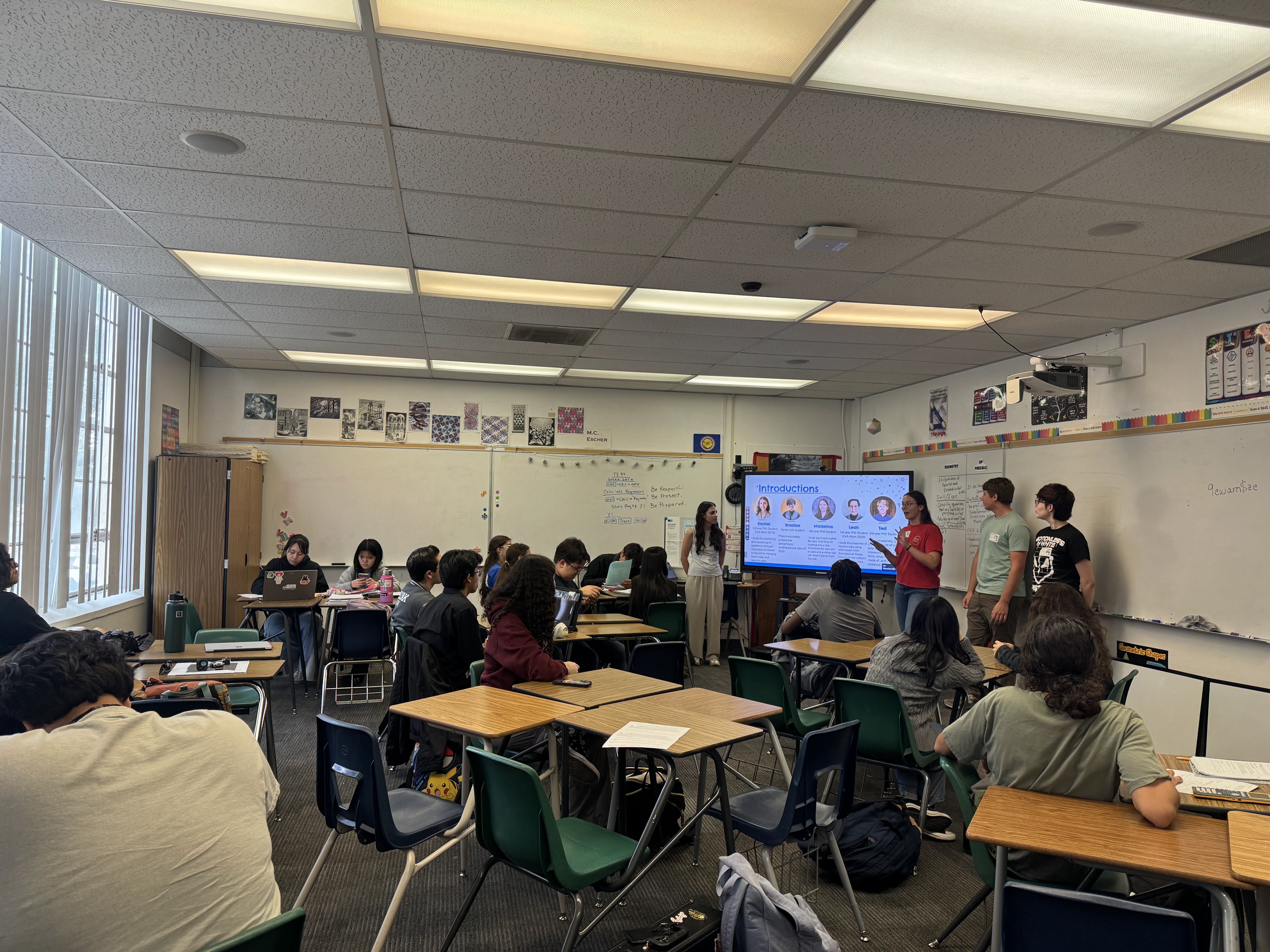 GW Explorer Volunteer Crew introducing themselves